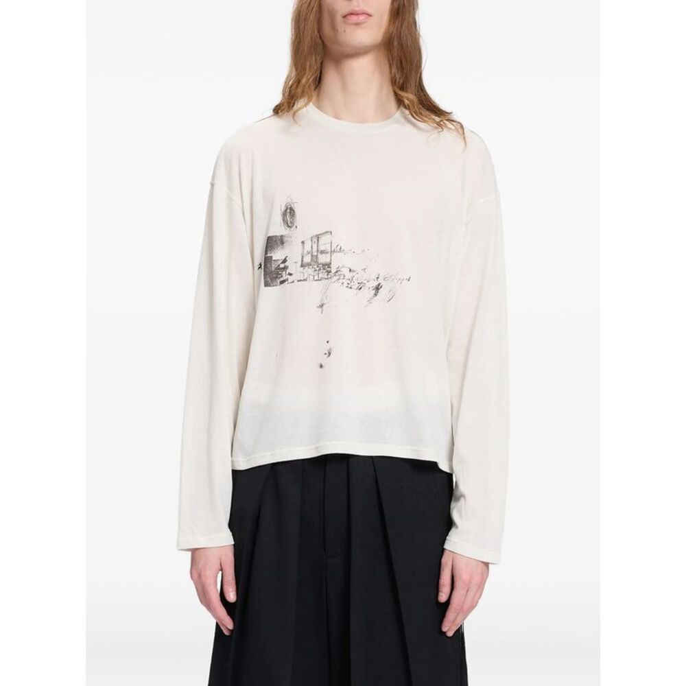 Ann Demeulemeester Neutrals T-Shirts & Vests - T-Shirts Men